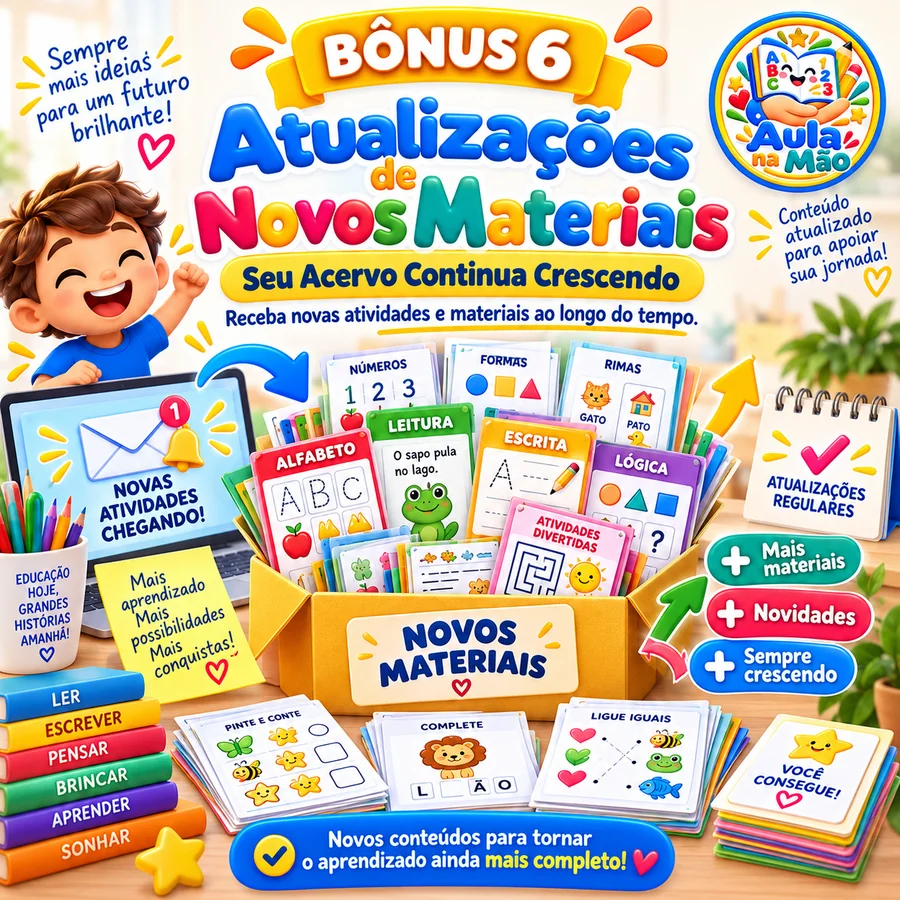 Bônus 6: Atualizações de Novos Materiais
