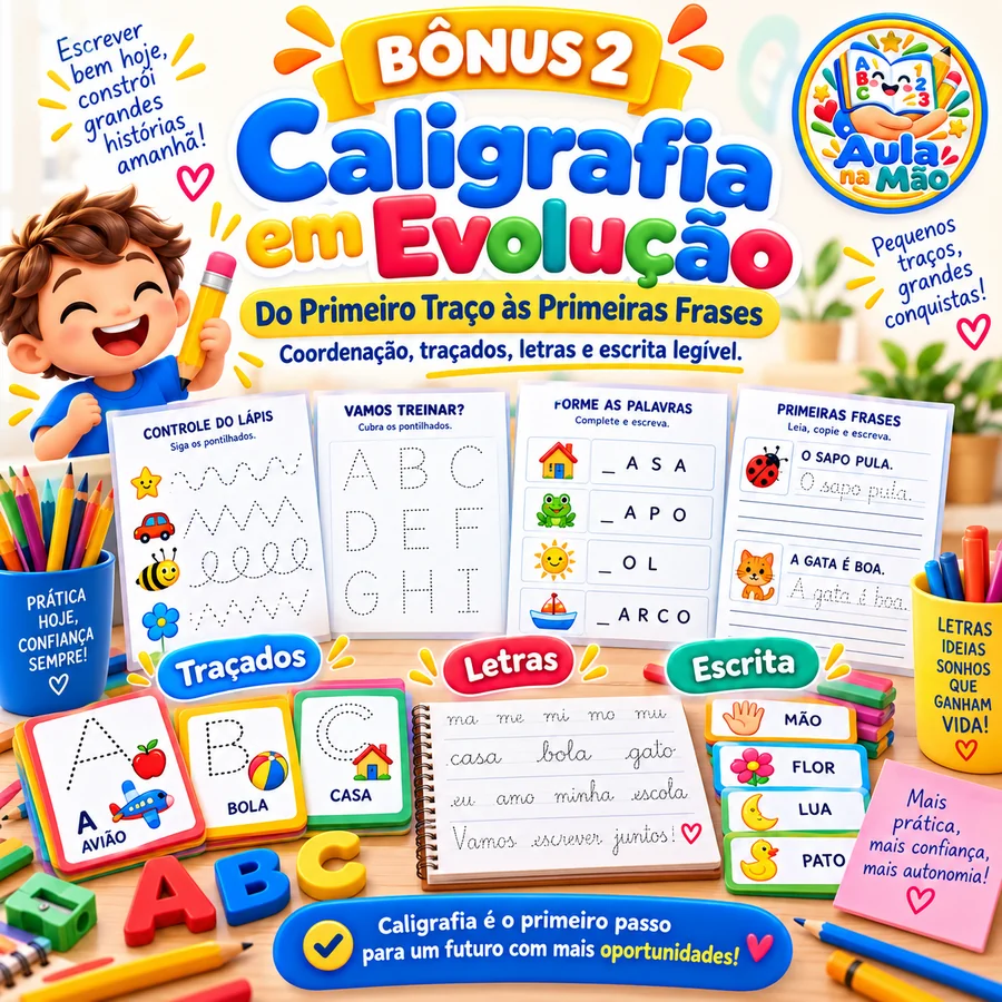 Bônus 2: Caligrafia em Evolução